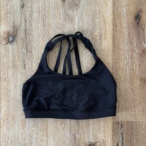Lululemon Chic Black Strappy Sports Bra